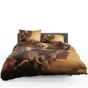 v4034 Bed Sheets Terminator Dark Fate Movie Arnold Schwarzenegger Duvet Cover Set Children Bed Sheets IU4034