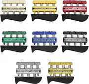 ((tan,yellow,red,green,blue,black,silver,gold),norack) - CanDo Digi-Flex hand/finger exerciser, 8 pc set (1 ea: tan through gold)