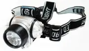 LED Hands Free Miner's Head Lamp Work Light Cap Band Flashlight Headband