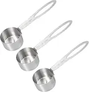 FLEXMAN 3Pcs Measuring Spoons, 30ml Stainless Steel Measuring Spoons Set, Stackable Teaspoon Measuring Spoons for Accurate Food Measurement