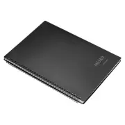 3Pcs A4 Spiral Graph Notebook 80 Sheets Grid Paper Hardcover Note Pad Black