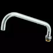 T&S Brass 114X 12" Big Flo Chrome Plated Swivel Spout