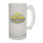 Grandmother 99 Percent Of Awesomeness Comes F - Novelty Frosted Glass Beer Stein