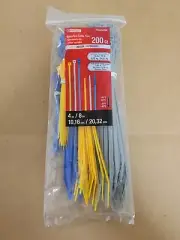 400 ct. assorted sizes Plastic Color Cable Ties both 4-in ties and 8-in ties
