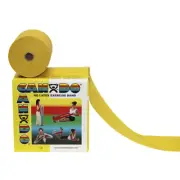 CanDo No-Latex X-Light Resistance Band, 50 Yards, Yellow