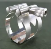 New Marc Jean Gen I Ligature for Hard Rubber Alto Saxophone Mouthpiece Silver