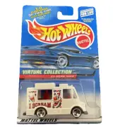 2000 Hot Wheels Virtual Collection ICE CREAM TRUCK • #144 White Variation w/3 Sp