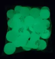 30 GLOW IN THE DARK GREEN PARTY DINOSAUR BOUNCY SUPER BALLS, HIGH BOUNCE
