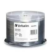 Verbatim DVD+R DL 8.5GB 8X DataLifePlus Shiny Silver Silk Screen Printable - 50p