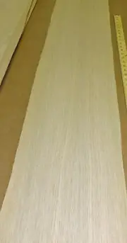 White Oak wood veneer 9" x 96" with paper backer "A" grade quality 1/40th" thick