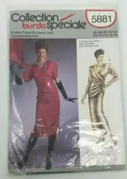 Burda 5881 Misses Evening Dress Sewing Pattern Sizes 10-16