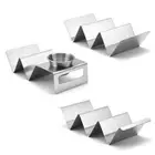 Taco Rack Dishwasher Oven Grill Safe Easy-To-Hold Pizza Display Stand Kitchen