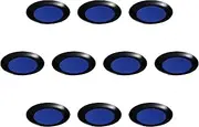 Set of 10, Ruri Tenmoku No. 7 Plate, 8.3 x 1.2 inches (21 x 3 cm) | Arita-yaki Plate, Setomonohonpo
