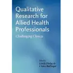 QUALITATIVE RESEARCH FOR ALLIED HEALTH