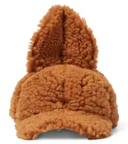 [Jellymallow] Jellymallow Tumble Rabbit faux shearling hat One Size brown