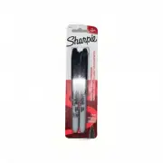 Sharpie Permanent Markers, Fine Point, Black, 2 Count