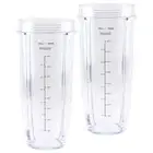 2 Pack 32 oz Cup Replacement 407KKU641 for Nutri Ninja Auto-iQ BL480 BL640 CT680