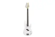 Freedom 4 String Medium Scale Electric Bass Guitar White PB-WH