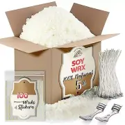 Soy Candle Wax for Candle Making - Natural Soy Wax for Candle Making 5 Lb Bag P