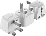 AUS to UK, Ireland, UAE Travel Plug Adapter (Type G) - Perfect for using International Electronics in UAE - Charge your Cell Phones, Laptops, Tablets - Grounded - 3 Pack (GP-7-3PK)