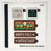 LEGO STICKER SHEET 10275 Elf Club House Decals Creator Winter Village Collection