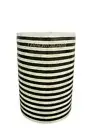 Indian Antique Bone Inlay Side Table Stool Black And White Design