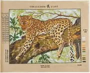 RTO Cheetah D'Art Needlepoint Printed Tapestry Canvas, 40 x 50cm