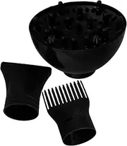 SOLUSTRE 1set Hair Dryer Attachment Set Diffuser and Concentrator Nozzles for Quick Drying and Versatile Styling Compatibility Hair Dryers