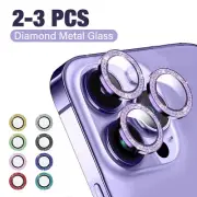 For iPhone 16 15 13 12 Pro Max SE Glitter Camera Lens Tempered Glass Protector