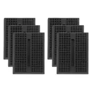 6pcs Mini Breadboard,Solderless Breadboard Small 170 Points,SYB-170,Black