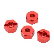 4Pcs 12mm Hex Wheel Hubs Nuts Aluminum Alloy High Accuracy RC Wheel Hex Hub HR