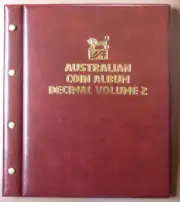 VST AUSTRALIAN DECIMAL COIN ALBUM 2016 to 2023 VOLUME 2 BURGUNDY with MINTAGES