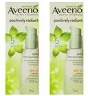 2 X AVEENO POSITIVELY RADIANT DAILY MOISTURISER SPF 15 UVA/UVB SUNSCREEN 75mL