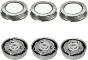 3Pcs Replacement Shaver Head Blade Cutters，Compatible for Philips ，HQ4 HQ58 HQ56 HQ80
