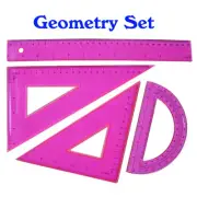 Geometry Set_Plastic Ruler Combination Set 4 Pieces