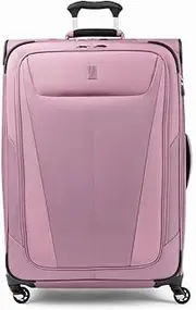 [Travelpro] Maxlite 5 Softside Expandable Luggage with 4 Spinner Wheels, Lightweight Suitcase, Men and Women, Orchid Pink, Checked-Large 29-Inch, Checked-Large 29-inch