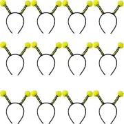 YOOHUA 12PCS Bee Tentacle Headbands Bee Hair Bands Hair Hoop for Women Girls Halloween Christmas Party Supplies Yellow and Black