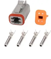1 Sets DT 4 Pin Connector DT06-4S DT04-4P Male Or Female Auto Waterproof Connector Automotive Sealed Plug(Female,1 Sets_4P)