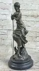 Bronze Sculpture DEAL Dreaming By Auguste Moreau Art Deco Nouveau Statue