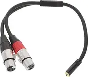 WHAMVOX Male to Dual XLR Female Audio Patch Cable for Versatile Recording Equipment Integration and Flexible Device Connection