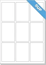 100 Sheets A4 Quick Peel Self Adhesive Address Mailing Laser Inkjet Sticker White Paper Labels 89 x 62mm - 9 Labels Per Sheet
