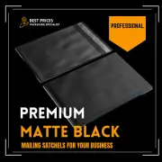 Mailing Satchel Black Matte 09 750 x 900mm Colour Poly Mailer Courier Bag