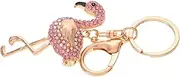 [VALICLUD] Flamingo Rhinestone Keychain for Women Cute Kawaii Key Pendant Accessory for Bags and Suitcases Adorable Flamingo Charm