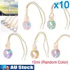 10 x Car Hanging Diffuser Air Freshener Perfume Empty Glass Bottle Ornament Dec