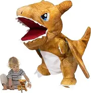 Dinosaur Puppets for Kids | Interactive Plush Dinosaur Finger Puppets,Funny Realistic Animal Dinosaur Hand Puppets Toys for Toddler, Boys, Girls Playing