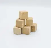 Whiskey Cold Stone Ice Cube Rocks-Set of 6 with Bag-NEW, GOLD
