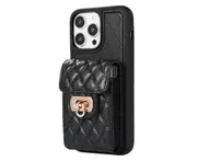C62 Black Cross-body Smartphone Holster Phone Case for iPhone 14 Pro Max 6.7 inch