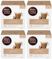 4 NESCAFE CORTADO Espresso Macchiato Boxes Dolce Gusto Instant Coffee Capsules
