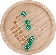 ORFOFE Wooden Dice Tray Game Dice Holder for Desktop for Board Game Large Capacity Design