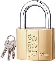 [Generic] Padlock with Key | Small Box Lock High Security - Lock and Key Set, Rustproof Luggage Lock, Storage Cabinet Lock for Gate, Storage, Locker, Fence